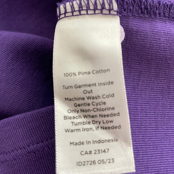 Talbot's Long Sleeve Tee - 100% Pima Cotton - Women's M - Picture 10 of 10